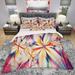 Designart 'Crystalize Pink Floral' Modern & Contemporary Bedding Set - Duvet Cover & Shams