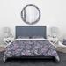 Designart 'Blue Roses' Floral Bedding Set - Duvet Cover & Shams