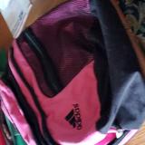 Adidas Other | Adidas Large Sling Backpack | Color: Black/Pink | Size: Os
