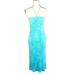 Michael Kors Dresses | Michael Kors Turquoise Floral Silk Halter Neck Slip Dress Sz 2 Nwt | Color: Blue/White | Size: 2