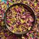 Edible 'Pixie Blush' Yellow Marigold, Pink Rose with Blue Cornflower Dried Flower Petal Mix - 500g - Food Grade - Culinary - Cake - Bake - Decoration (312)