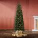 Haute Decor 7'6" H Slender Green Realistic Fir Artificial Christmas Tree w/ 500 LED Lights in White | 54 W x 54 D in | Wayfair DCCT7502