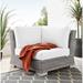 Conway Outdoor Patio Wicker Rattan Corner Chair by Modway in Gray | Wayfair EEI-4838-LGR-WHI