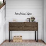 Home Sweet Home Metal Wall Décor Metal in Black/Gray Laurel Foundry Modern Farmhouse® | 5 H x 32.75 W in | Wayfair A0250CC4F2734B58B4D09843E2B5CDE7