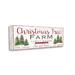 Stupell Industries Vintage Christmas Tree Farm Sign Green Pine Forest Wall Plaque Art By P.S. Art Canvas in Red | 13 H x 30 W x 1.5 D in | Wayfair