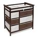 Zoomie Kids Heid Changing Table w/ Pad & 6 Baskets Wood in Brown | 34.25 H x 35 W x 20.75 D in | Wayfair 2CB4FC3BFE1D438C969485A6AEF9A8C2