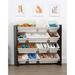 Zoomie Kids Nester Toy Organizer w/ Bins Wood/MDF in Brown | 31.3 H x 34 W x 15.5 D in | Wayfair 1D8ADEA7F4624AD1887CA2F196168F2E