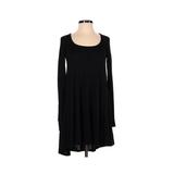 BDG Casual Dress - High/Low: Black Solid Dresses - Women's Size Small