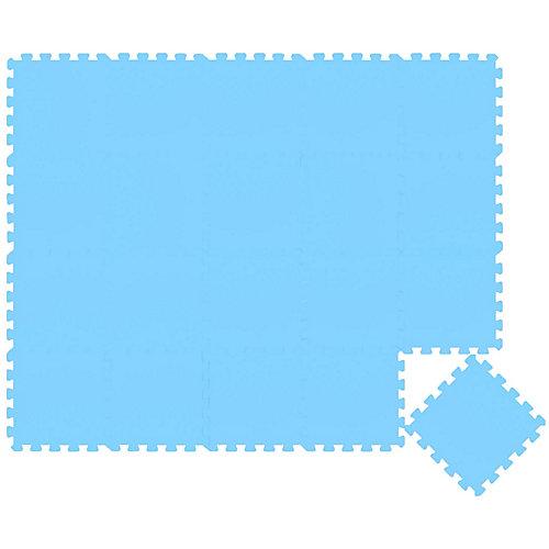 20 Teile Baby Kinder Puzzlematte ab Null - 30x30cm blau