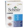 Schesir Buste Pacco misto umido per gatto - 6 x 85 g (3x Tonnetto + 3x Tonnetto con Spigola)