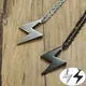 Vnox – collier avec pendentif lettre Z pour homme accessoire en acier inoxydable couleur noire et