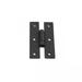 Black H Flush Hinge 3" L Wrought Iron Kitchen Cabinet Door H Flush Mount Powder Coated Colonial with Hardware Pack of 25