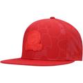 Men's Cookies Red Gulfstream Tonal Allover Snapback Hat