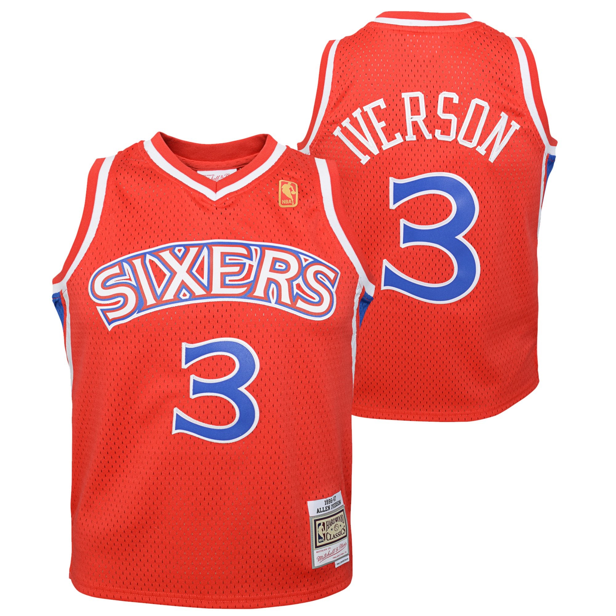 Maillot Philadelphia 76ers Extérieur Hardwood Classics 96/97 - Allen Iverson - Jeunes - unisexe Taille: M (10/12) - NBA Store FR
