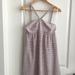 Madewell Dresses | Convertible Silk Halter Dress | Color: Purple/White | Size: 0