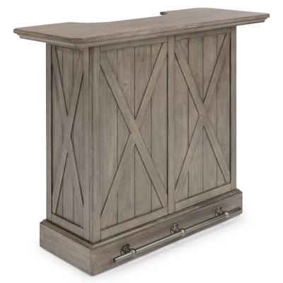 Mountain Lodge Wood Bar, Grey by Homestyles in Gray