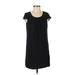 H&M Casual Dress - Shift: Black Solid Dresses - Women's Size 4