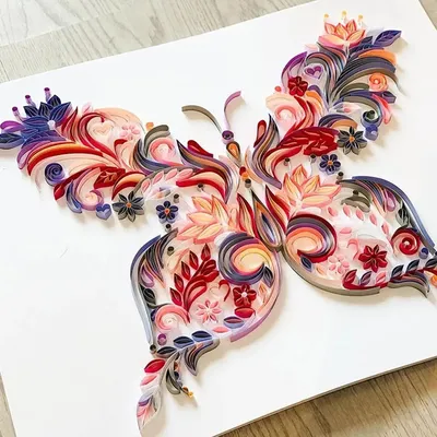 Kit de peinture en papier filigrané, hibou, papillon, perroquet, bricolage, Quilling, cadeau