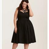 Torrid Dresses | Black Poplin Dress | Color: Black | Size: 20