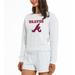 Women's Concepts Sport Cream Atlanta Braves Crossfield Long Sleeve Top & Shorts Set