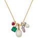 Kate Spade Jewelry | Kate Spade Little Gem Charm Necklace | Color: Gold/Green | Size: Os