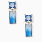 Kate Spade Jewelry | Kate Spade Shine On Baguette Drop Earrings Blue | Color: Blue/Gold | Size: Os