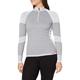 Damart Sport Women's TEE Shirt Zippe Femme Energy 4-63867 Underwear, Light Grey, M-L