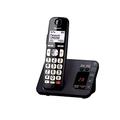 Panasonic KX - TGE820EB Digital Cordless Phone About 40 minutes Answering Machine with Nuisance Call Block and Dedicated Key, Amplified Sound Single