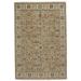 Green/White 120 x 96 x 0.5 in Area Rug - Capel Rugs Sarah Hand-Knotted Wool Green Beige Area Rug Wool | 120 H x 96 W x 0.5 D in | Wayfair