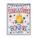 Stupell Industries 58_Stars Stripes & Bonfire Phrase Nights Americana Pride Stretched Canvas Wall Art By Taylor Shannon Designs Canvas | Wayfair