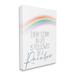 Stupell Industries Every Storm Followed By Rainbow Sentiment Motivational Text Wall Plaque Art By Kim Allen Canvas/ in White | Wayfair