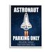 Stupell Industries Astronaut Parking Only Sign Kids' Space Jet Humor Oversized Wall Plaque Art By Kim Allen in Brown | Wayfair af-893_wfr_11x14