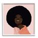 Stupell Industries African American Woman Wearing Pink Glam Fashion Oversized Black Framed Giclee Texturized Art By Jennifer Ellory | Wayfair