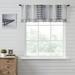 Rosalind Wheeler Banner Plaid Cotton Tailored Window Valance in Black/100% Cotton in White | 19 H x 60 W x 3.25 D in | Wayfair