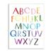 Stupell Industries Rainbow Letters Of English Alphabet Playful ABC Chart Oversized Black Framed Giclee Texturized Art By Jennifer Mccully | Wayfair