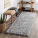 Eagleview 2'2" x 3'9" Modern Shag Solid Plush Medium Gray Area Rug - Hauteloom