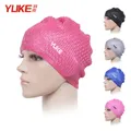 YUKE – bonnet de bain en Silicone unisexe Flexible étanche pour adultes goutte d'eau