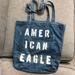 American Eagle Outfitters Bags | American Eagle Outfitters Distressed Denim Bag | Color: Blue/Black | Size: Os