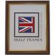 Skelf Frames A3 Picture Photo Frame in Dark Wood with Gold Inlay Solid Wood with Glass Hand made in Yorkshire (Multiple Sizes)
