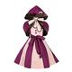 Mitef Alice in Wonderland Girls Purple Fancy Cosplay Cheshire Cat Costume, S