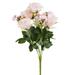 Enova Home 1pc 20" Mixed Artificial Silk Roses Faux Flowers Bush for Home Office Wedding Decoration