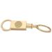 Gold Syracuse Orange Two-Section Key Ring