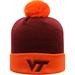 Men's Top of the World Maroon/Orange Virginia Tech Hokies Core 2-Tone Cuffed Knit Hat with Pom