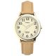 Timex Women's Easy Reader 30mm Color Pop Quartz Leather Strap, Tan, 14 Casual Watch (Model: TW2U962009J)