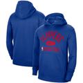 Men's Nike Royal LA Clippers 2021-2022 Spotlight On Court Performance Practice Pullover Hoodie