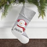 Personalization Mall Ever Personalized w/ Natural Alderwood Tag Stocking Polyester in Green | 19.5 H x 7.5 W in | Wayfair 24594-GR