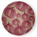 Pink/White 60 x 60 x 0.13 in Area Rug - The Holiday Aisle® Pumpkins-A-Plenty Fall Design Chenille Area Rug CRHGN720PP1TA12 Chenille | Wayfair