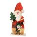 The Holiday Aisle® Standing Santa Claus Figurine Wood in Brown | 14.5 H x 7.5 W x 2 D in | Wayfair 572D14DFC1C640E88FF6C484580ABB99