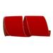 The Holiday Aisle® Ribbon, Polyester in Red/Yellow | 4 H x 360 W in | Wayfair 895156DED96047DA8AC2C4F8063D444E