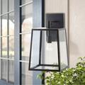 17 Stories Figley 1 Light Outdoor Wall Mounted Lighting, Glass in Black/Brown | 13 H x 10 W x 15 D in | Wayfair 2837D977B4BA41FFBCD7DD72E387BFF5